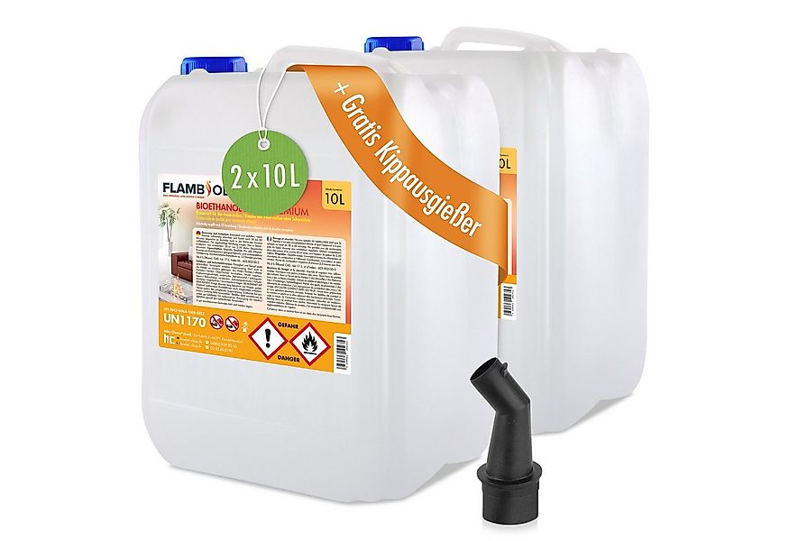 Höfer Chemie GmbH Bioethanol 2x 10 L FLAMBIOL® Bioethanol 96,6% Premium für günstig online kaufen