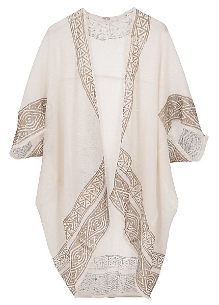 Guru-Shop Langjacke Offener Boho Cardigan, plus günstig online kaufen
