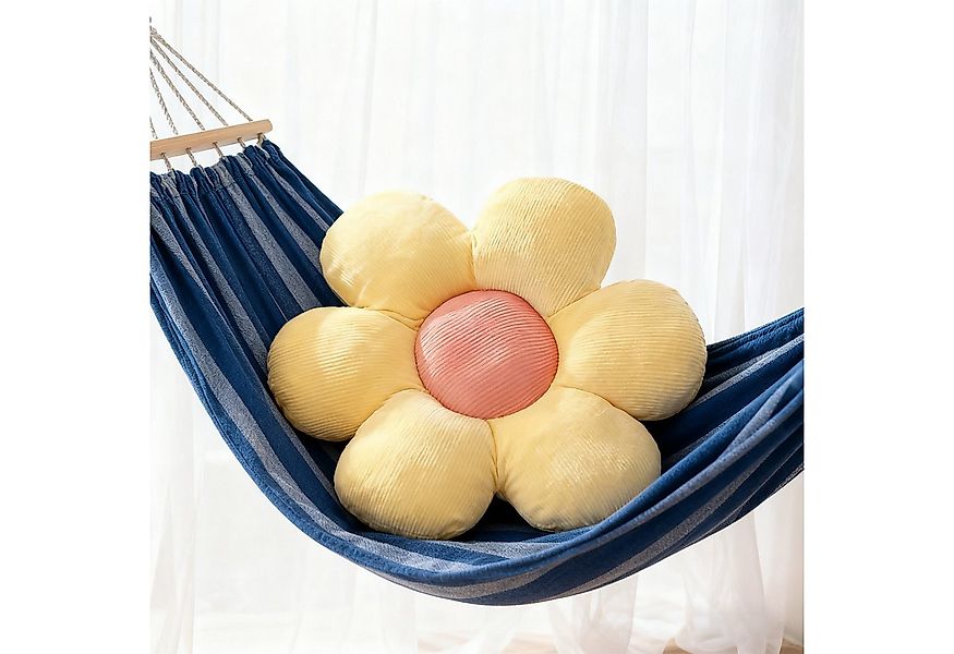 OKWISH Dekokissen Blumen-Sitzkissen 40 cm Weiches Plüsch-Kissen Sofakissen günstig online kaufen