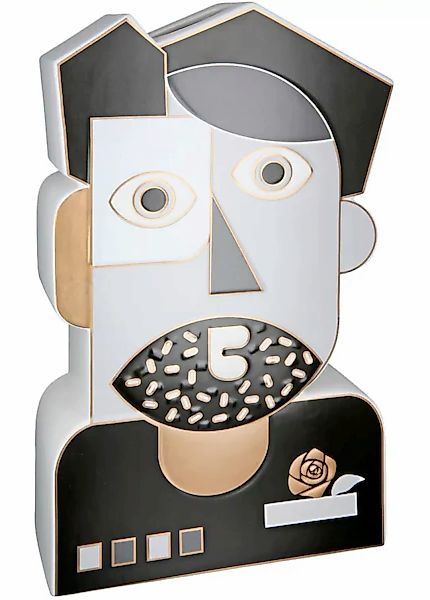 GILDE Tischvase "Gesichtsvase Picasso, aus Keramik, Höhe ca. 41 cm", (1 St. günstig online kaufen