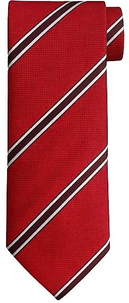 Suitable Krawatte Seide Triple Stripe Rot - günstig online kaufen