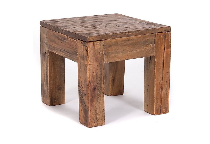 DESIGN DELIGHTS Beistelltisch Couchtisch "SQUARE 40", Altholz massiv, 40x40 günstig online kaufen