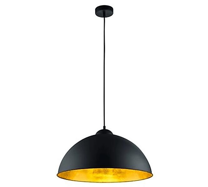 Pendelleuchte 1xE27 1 Stück Metall Schwarz, Gelb günstig online kaufen