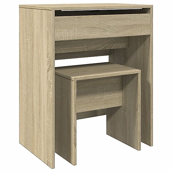 vidaXL Schminktisch Schminktisch mit Hocker Sonoma-Eiche günstig online kaufen