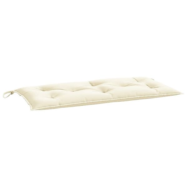 vidaXL Sitzauflage Gartenbank-Auflage Cremeweiß 110x50x7 cm günstig online kaufen