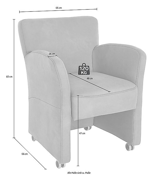 exxpo - sofa fashion Sessel »Intenso, Loungesessel, modern, wahlweise in Le günstig online kaufen