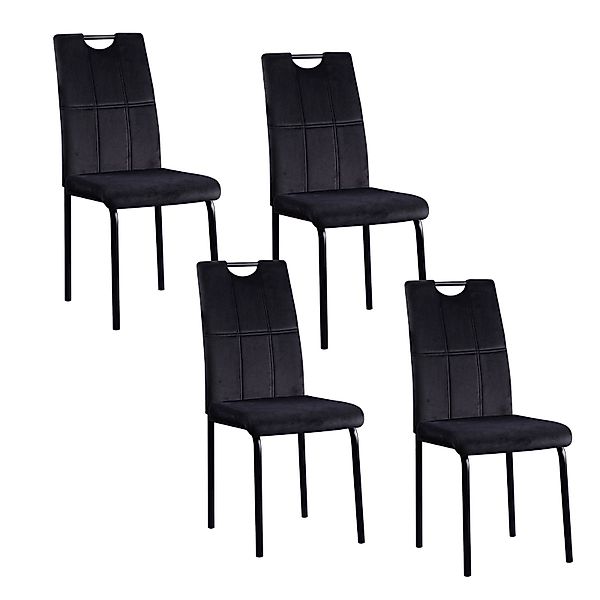 HTI-Living Esszimmerstuhl Stuhl Denton Velvet 4er-Set günstig online kaufen