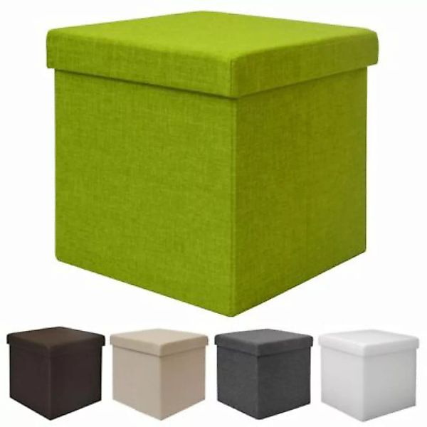 Dune Design® Sitzwürfel faltbar 38x38x38cm Grün grün günstig online kaufen