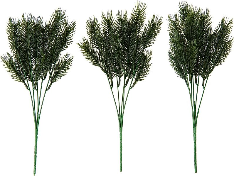 Kunstzweig Tannenzweig mit 5 Ästen, VBS, 3 Stück günstig online kaufen