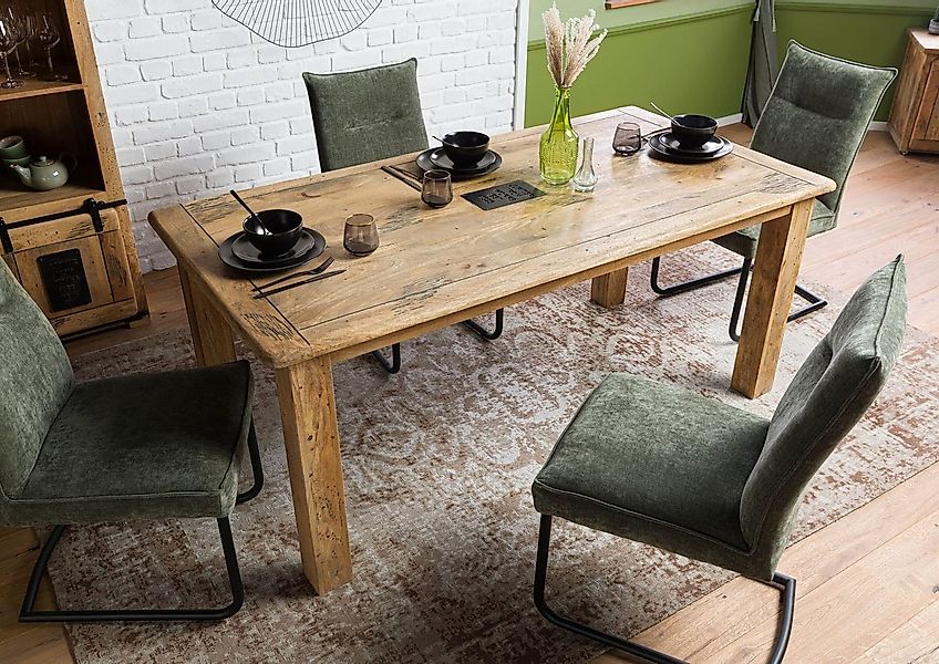 Massivmoebel24 Esstisch RAILWAY (Massivholz, Massivholztisch), Esstisch Man günstig online kaufen