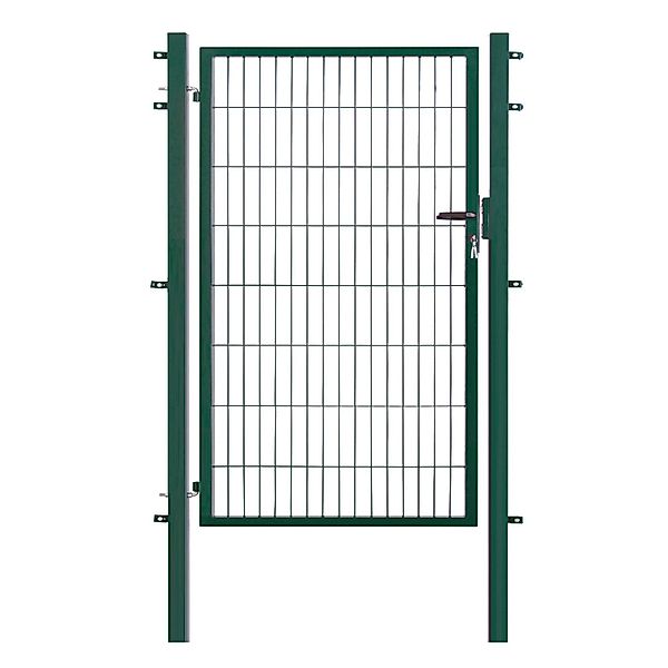 Einzeltor für Doppelstabmattenzaun Grün 160 cm x 100 cm günstig online kaufen