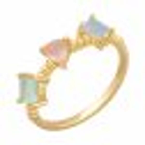 Ring 925 Silber vergoldet Echtstein Pastell günstig online kaufen