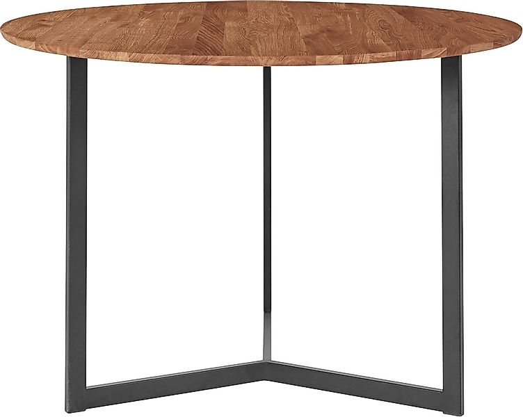 andas Esstisch, Tischplatte aus massiver Eiche, FSC®- Massivholz, Gestell a günstig online kaufen