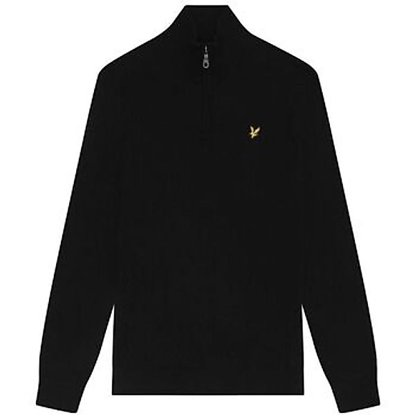 Lyle & Scott  Pullover KN2112VC CTTN MERINO QRTR ZIP JUMP-Z865 JET BLACK günstig online kaufen