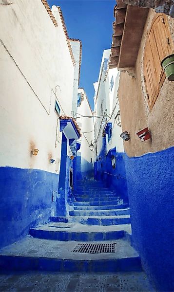 Wandkraft | Wandverzierte Blaue Treppe günstig online kaufen