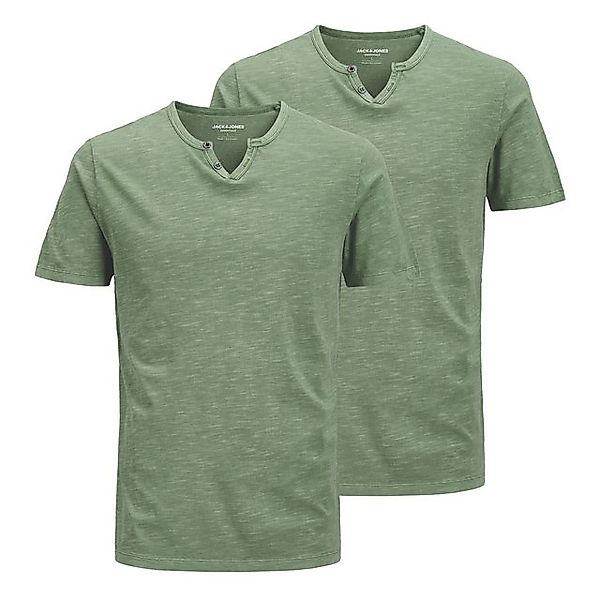 Jack & Jones T-Shirt JJESPLIT Neck Tee SS mit Splitneck-Ausschnitt und zwei günstig online kaufen