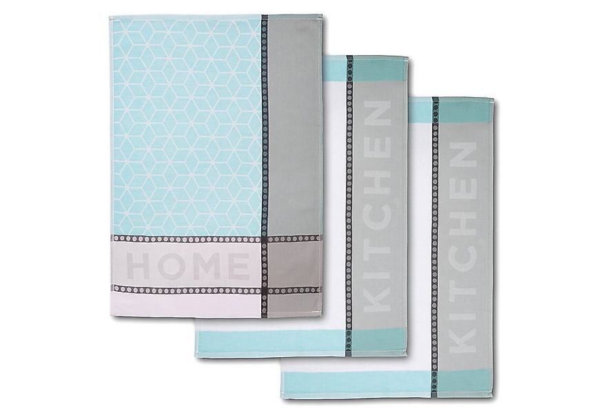 Dyckhoff Geschirrtuch HOME & KITCHEN, Maße je Tuch ca. 50x70 cm, aus 100% B günstig online kaufen