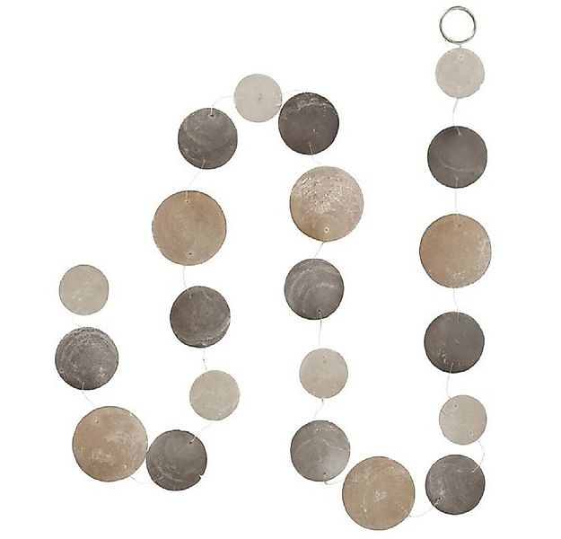 BOLTZE GRUPPE GmbH Hängedekoration Capiz-Girlande Country Windspiel, perlmu günstig online kaufen