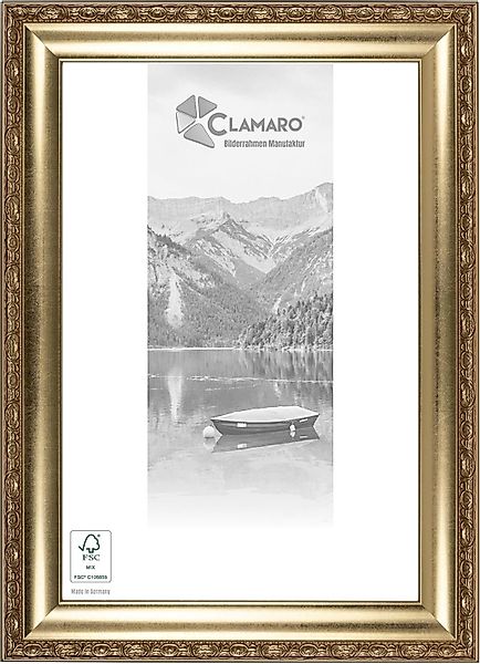 Clamaro Bilderrahmen, Gold 'Franz' Antik Massivholz günstig online kaufen