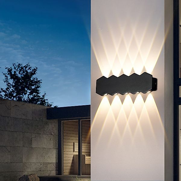 BlingBin LED Außen-Wandleuchte Aluminium Wandlampe Up günstig online kaufen