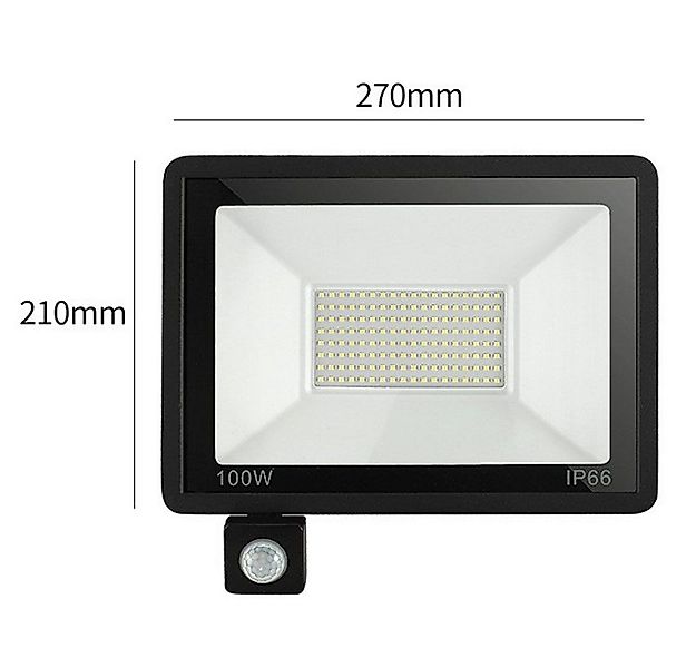 PRIISF Außen-Wandleuchte LED Strahler Fluter Außen Bewegungsmelder Scheinwe günstig online kaufen
