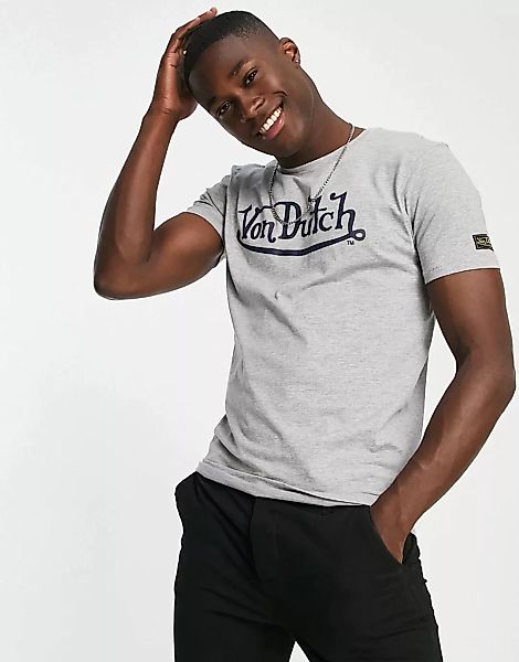 Von Dutch – Alfa – T-Shirt in Grau günstig online kaufen