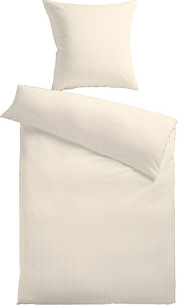 KiNZLER Bettwäsche "Damast-Streifen" 2 Stk. tlg. aus Mikrofaser günstig online kaufen