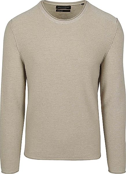 Marc O'Polo Pullover Crewneck Cotton/Linen Gray Silk - Größe XXL günstig online kaufen