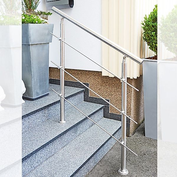V2Aox Treppengeländer Treppengeländer Edelstahl Handlauf Geländer günstig online kaufen