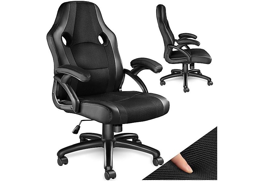 tectake Gaming-Stuhl Bürostuhl (Set, 1 St), Überzug aus weichem Kunstleder günstig online kaufen