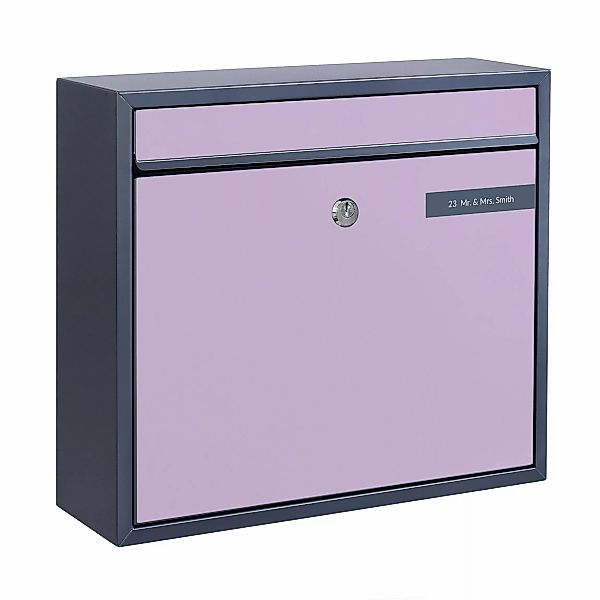 Briefkasten mit eigenem Text Colour Lavender günstig online kaufen