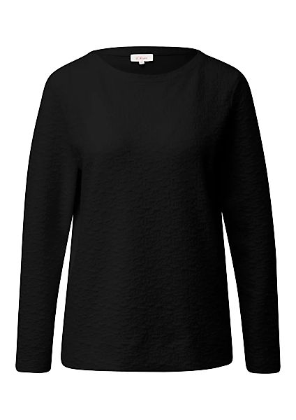 s.Oliver Longsweatshirt, mit Crinkle Optik günstig online kaufen