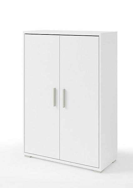 PREISBRECHER Aktenschrank Clermont (BxHxT: 79,1x114x35 cm) in weiß mit 2 Tü günstig online kaufen