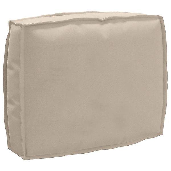 vidaXL Sitzauflage Paletten-Rückenkissen Taupe 50x40x12 cm günstig online kaufen