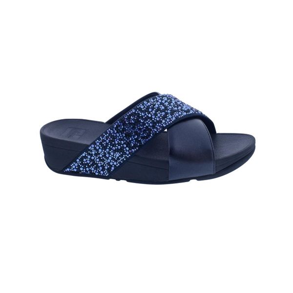 Fitflop LULU CRYSTAL Pantolette, Plateauschuh, Slides günstig online kaufen