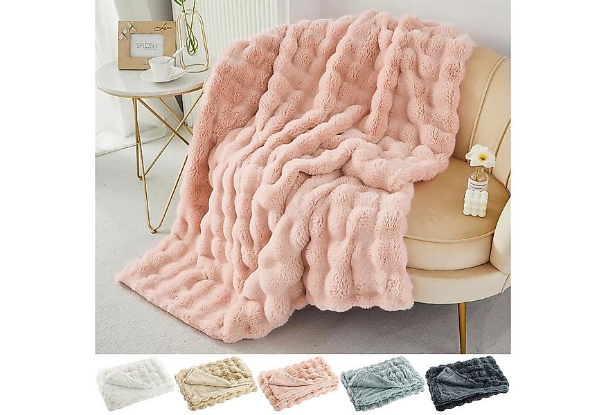 Wohndecke Kuscheldecke Kaninchen Warme Weiche Doppelseitig Decke Couch Bett günstig online kaufen