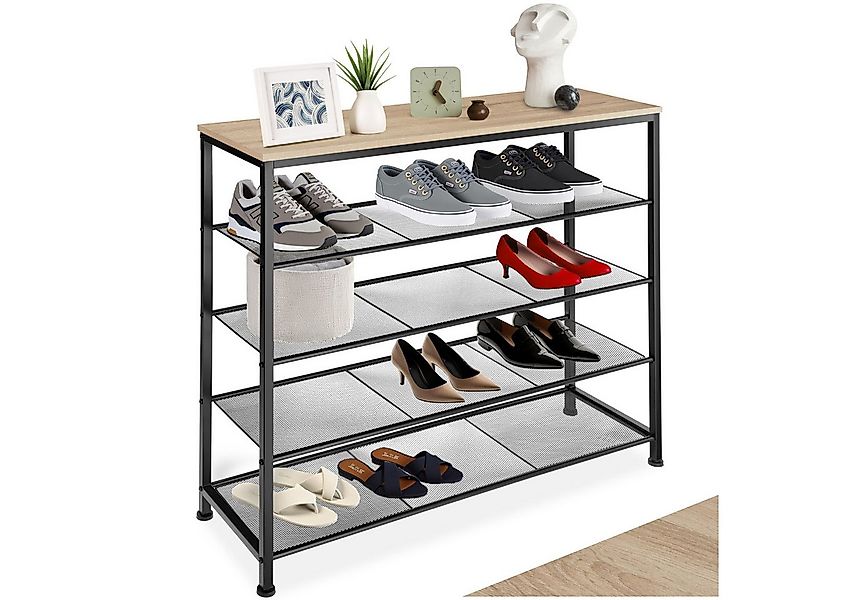 tectake Schuhregal Sheffield, Set 1-tlg., Industrial Style günstig online kaufen