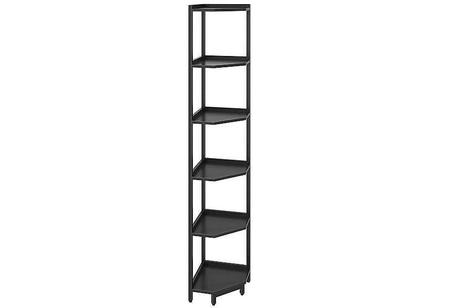 HZUANERI Bücherregal Eckregal Ständer, Aufbewahrungs-Standregal mit Metallr günstig online kaufen