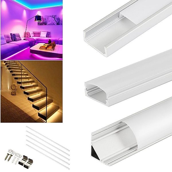 WILGOON LED-Stripe-Profil 5er 1M LED Profil günstig online kaufen