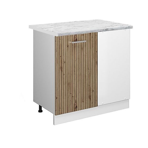 Vicco Eckunterschrank R-Line Küchen Eckschrank Artisan-Eiche/Weiß 86 cm AP günstig online kaufen