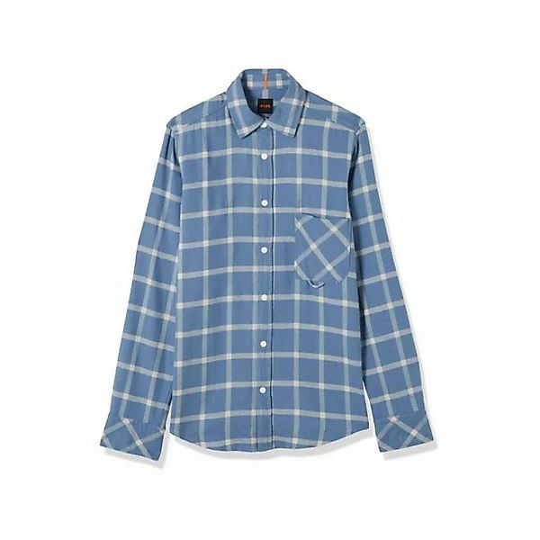 HUGO Langarmhemd blau regular fit (1-tlg) günstig online kaufen