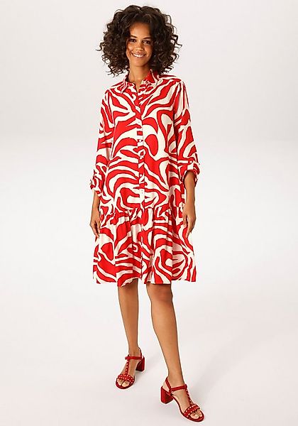 Aniston CASUAL Blusenkleid mit extravagantem, grafischen Druck - NEUE KOLLE günstig online kaufen
