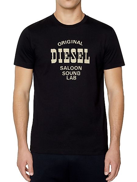 Diesel Rundhalsshirt Slim Fit - Schwarz günstig online kaufen