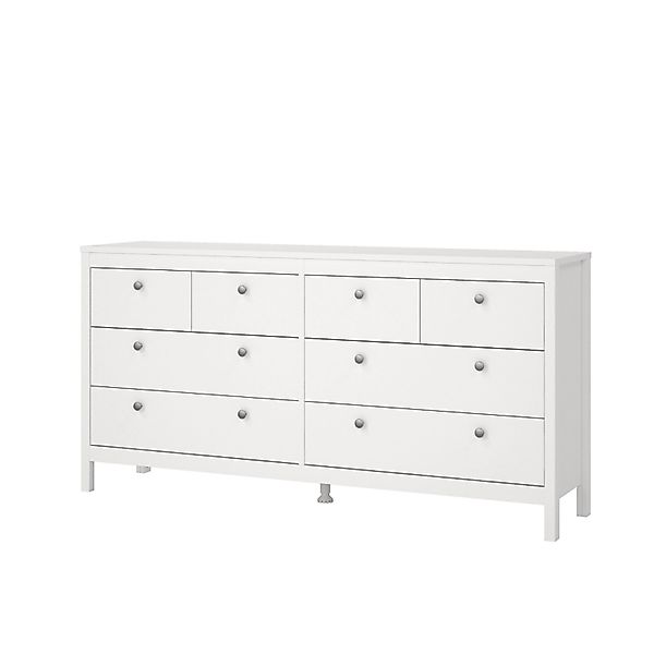 ebuy24 Madrid Kommode 8 Schubladen Weiß günstig online kaufen