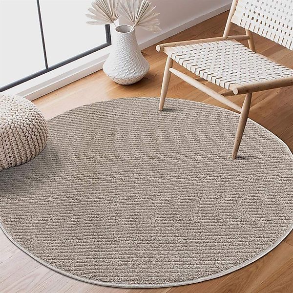 Carpet City Teppich Friseé-Teppich FANCY900, rund, günstig online kaufen
