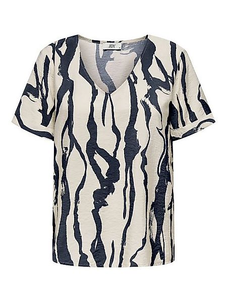 JACQUELINE de YONG Blusenshirt Gemustertes mit V-Ausschnitt und kurzen Ärme günstig online kaufen