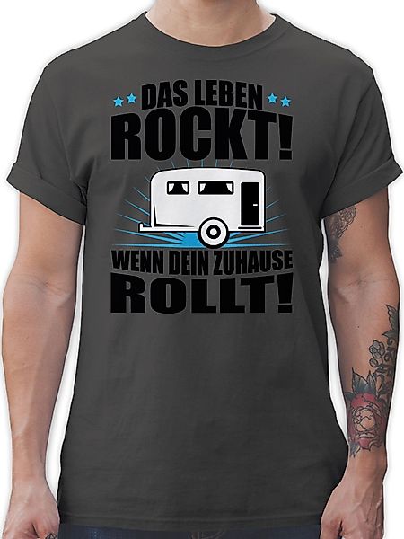 Shirtracer T-Shirt Das Leben rockt! Wohnwagen günstig online kaufen