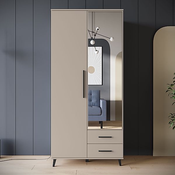 INOSIGN Kleiderschrank »Lagos, Garderobe«, (Packung, 1 St.), Moderner Dreht günstig online kaufen