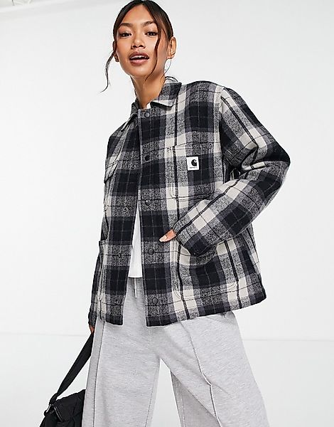 Carhartt WIP – Karierte Oversize-Hemdjacke aus einer Wollmischung-Mehrfarbi günstig online kaufen