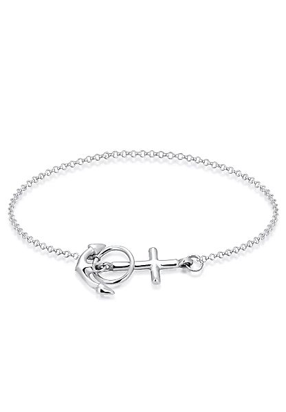 Elli Armband "Anker Kreuz 925 Silber" günstig online kaufen